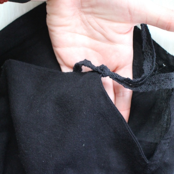 NWOT Free People Black Lace ADJUSTABLE Crop Top - Picture 5 of 7